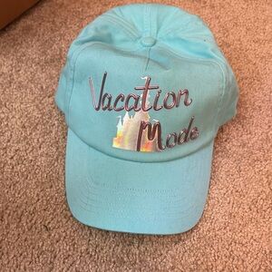 Disney Parks Vacation Mode Embroidered Cap - Teal